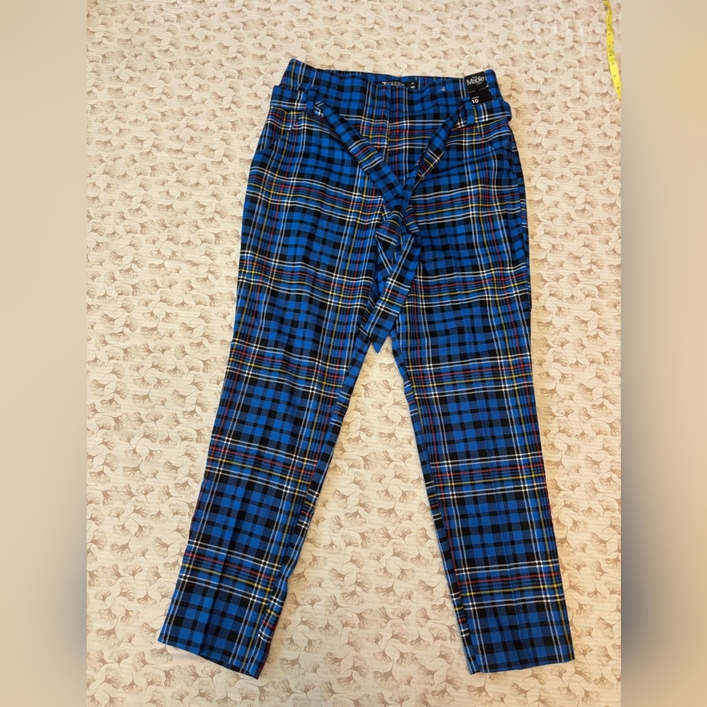 Blue Plaid Kids Bottoms